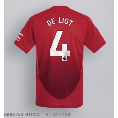 Camiseta Manchester United Matthijs de Ligt #4 Primera Equipación Replica 2024-25 mangas cortas Camiseta Manchester United Matthijs de Ligt #4 Primera Equipación Replica 2024-25 mangas cortas